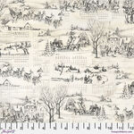 Tim Holtz Holidays Past for Free Spirit PWTH200.Neutral Winter Toile.