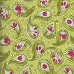 Tulip Tango By Robin Pickens For Moda Fabric M48711-15 Green .