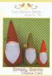 Two Brown Birds Felt Toy Simply Santas Creative Card