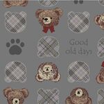 UN/NO Good Old Days UNO/NN2312-11D Grey Teddy Bear Face.