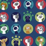 UN/NO In The Pop World Japanese NN2316-11E Cats.