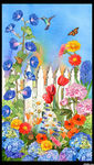 Vibrant Garden Panel  by Lynnea Washburn For Robert Kaufman AWHD-18303-238 Garde