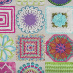 Vintage Soul By Cathe Holden For MODA Fabric M7432-11 Multi Crochet.
