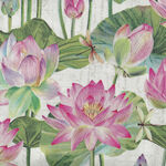 Water Lilies by Michel Design Works for Northcott Fabrics DP 25057-11 Cream Mult