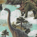 When Dinosaurs Roared By Timeless Treasures TTC8102 Multi Dinosaurs.