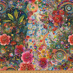 Whimsical Flower Garden By Hoffman Fabrics HW5535-130 Multi.