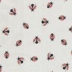 Wild And Free Ladybug by Cotton + Steel for RJR LV602-SV2 Pale Cream.