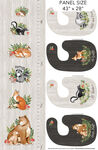 Woodland Adventures Bib & Growth Chart Panel 26" x 42" DP25263-94.