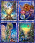 World Of Wonder by Josephine Wall for 3 Wishes Digital Panel 36" x 42" FT18682.