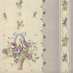 Yuwa Live Collection Made in Japan Cotton 066372/B Floral Border Print.