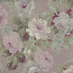 Yuwa Live Collection Made in Japan Roses Design 816680 Colour B Dusky Plum.