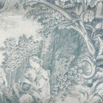 Yuwa Live Collection Made in Japan Cotton Design 819589 Colour 9 Toile Blue .