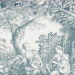Yuwa Live Collection Made in Japan Cotton Design 819589 Colour 9 Toile Blue 