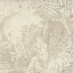 Yuwa Live Life Collection Made in Japan Cotton Design 819589 Toile Colour Cream.