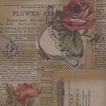 Yuwa Live Life Collection Made in Japan Cotton Design 826148 Colour E Sepia.