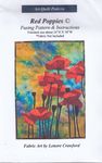  Art Quilt Pattern Red Poppies by Lenore Crawford