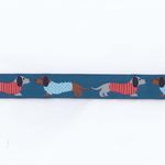 daschund dog woven tape 